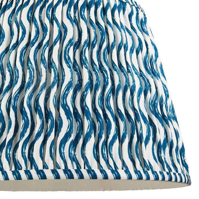 Eltham Ceiling Pendant Light With Blue Flex and Large Ripple 40cm Shade — product detail