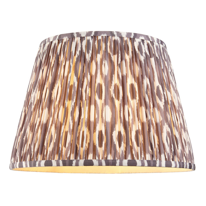 Eltham Ceiling Pendant Light With Red Flex and Grey Ikat 40cm Shade — product detail