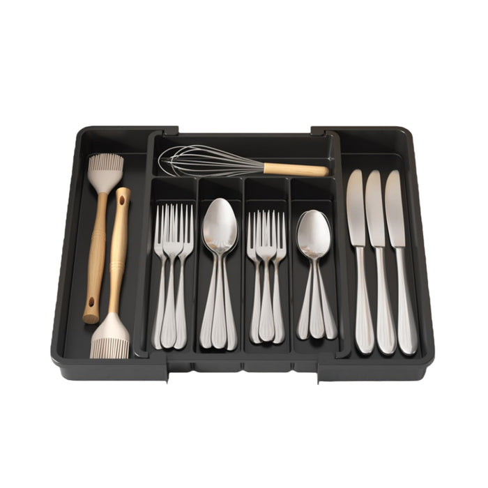 Expandable Utensil Drawer Organizer – Gray, Main image style
