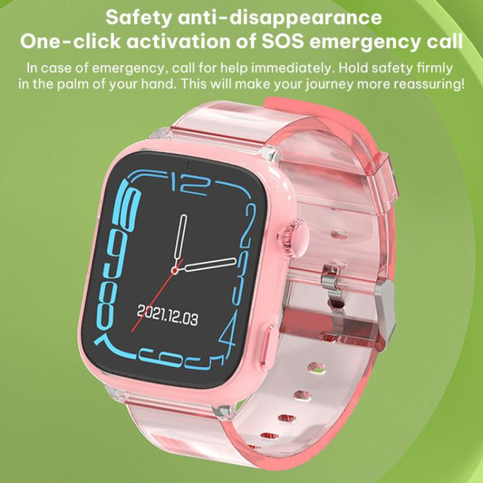 FA100 4G Kids Smart Watch – 1.83" Screen, GPS Tracking, Flashing Light
