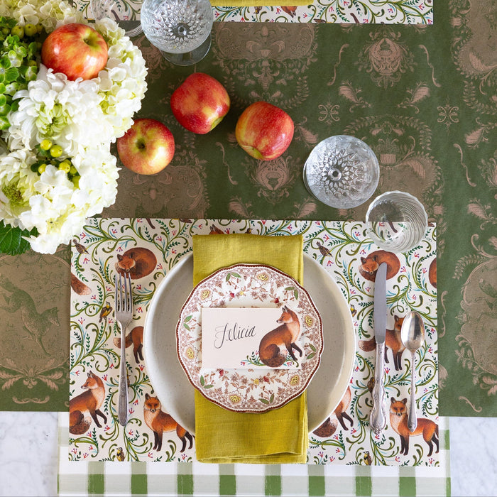 Fanciful Fox Place Card