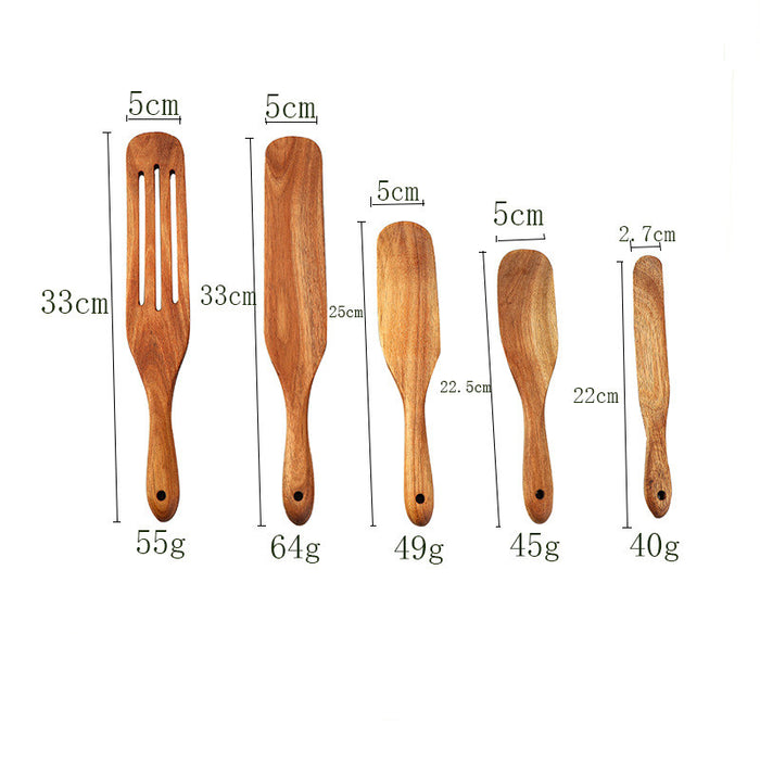 Five-Piece Wooden Cooking Utensil Set – alternate view 3
