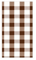Gingham Chocolate Guest Towel