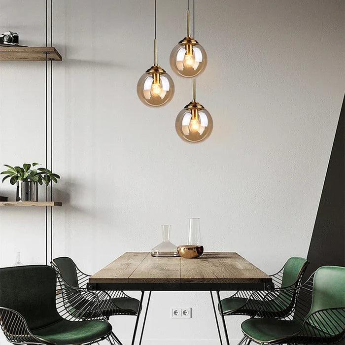 Glass Stone Pendant Light, catalog view 1