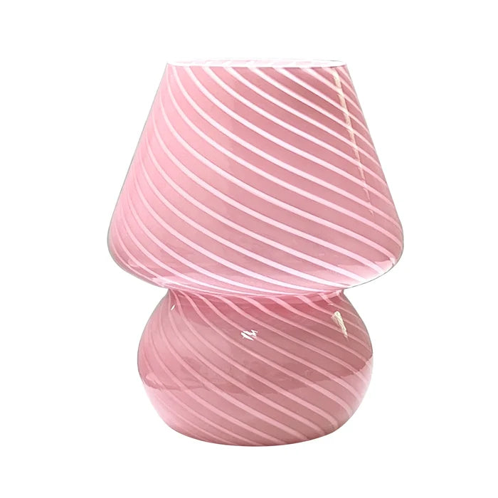 Pink Glass Stone Table Lamp, catalog view 5