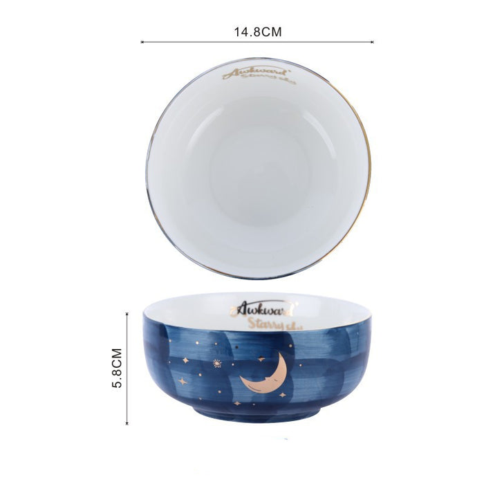 Gold-Trimmed Fruit Bowls – D
