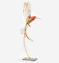 Golden Hummingbird Figurine