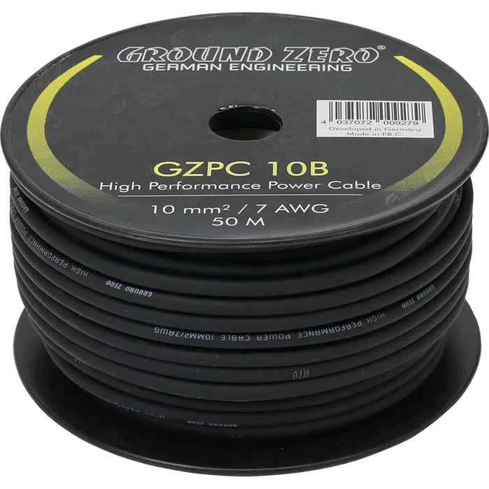 Ground Zero-GZPC 10B/GZPC 10Y Meterware-10mm² Stromkabel-masori-kaufen