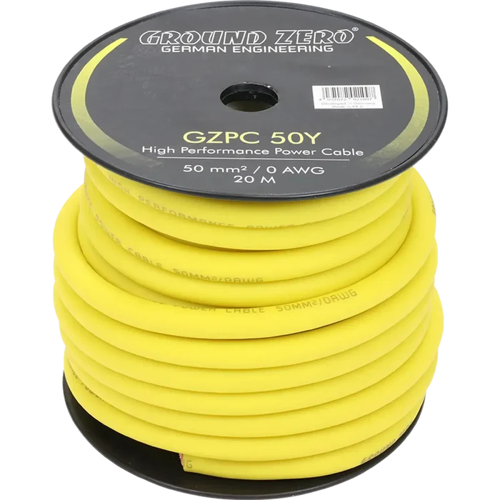 Ground Zero-GZPC 50B/GZPC 50Y Meterware-50mm² Stromkabel-masori-kaufen