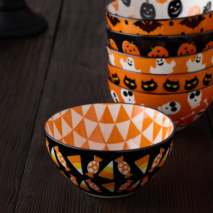 Halloween Pad Print All Purpose Bowl 5in 6 asst
