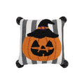 Halloween Pumpkin Head Throw Pillow