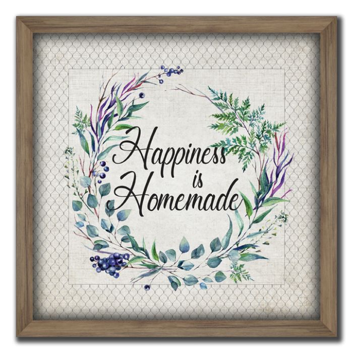 Happiness is Homemade Framed Art