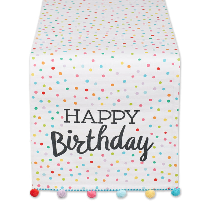 Happy Birthday Table Runner