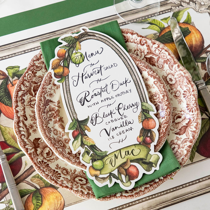 Heirloom Apples Table card