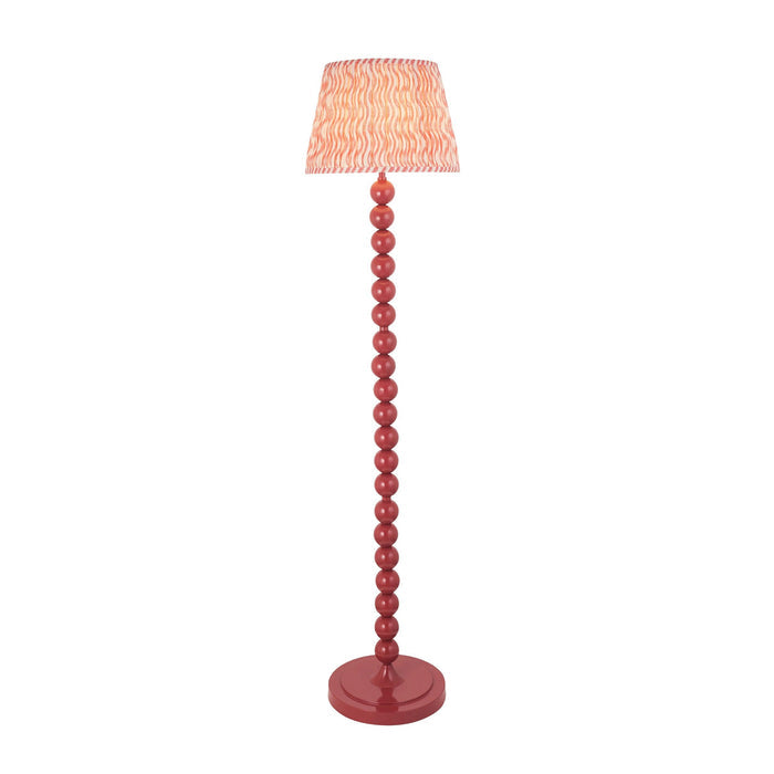 Higgledy Pink Floor Lamp & Ripple 35cm Coral Pink Shade — alternate view