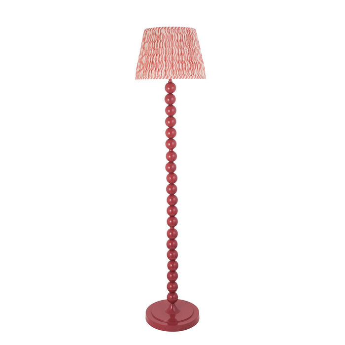 Higgledy Pink Floor Lamp & Ripple 35cm Coral Pink Shade — additional angle