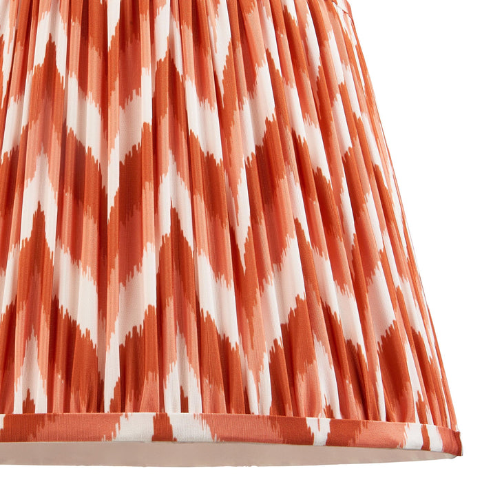 Higgledy Pink Floor Lamp & Zigzag 35cm Apricot Orange Shade — additional angle