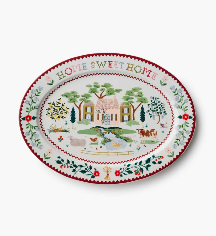Home Sweet Home Large Porcelain Serving Platter