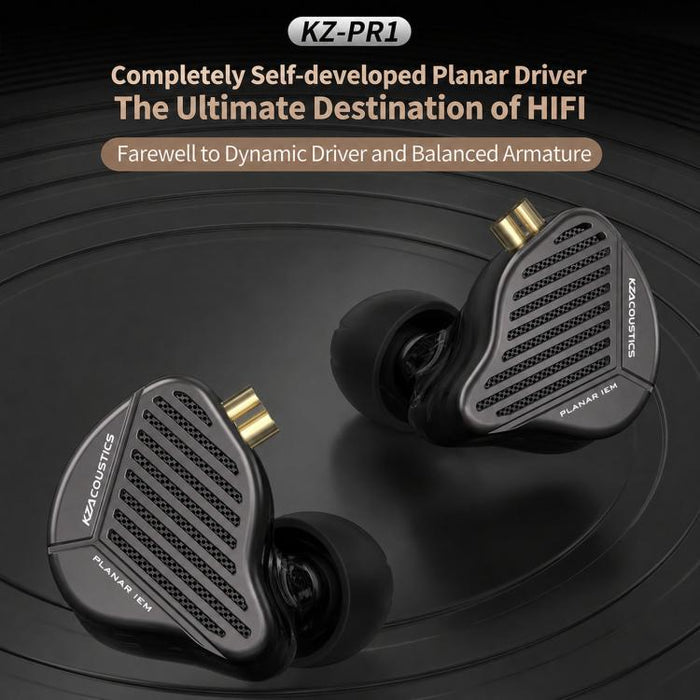 KZ-PR1 Planar Magnetic Wired Earphones – 13.2mm Driver, Hi-Res Hi-Fi, With Mic