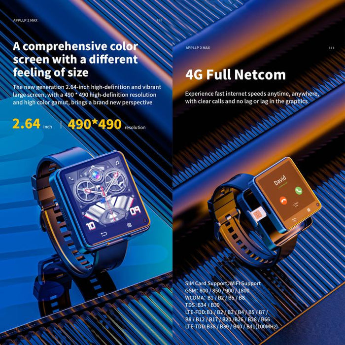 LOKMAT APPLLP 2 Max 4G Smart Watch – 2.64", MTK6761, 4GB/64GB, Android 11, GPS