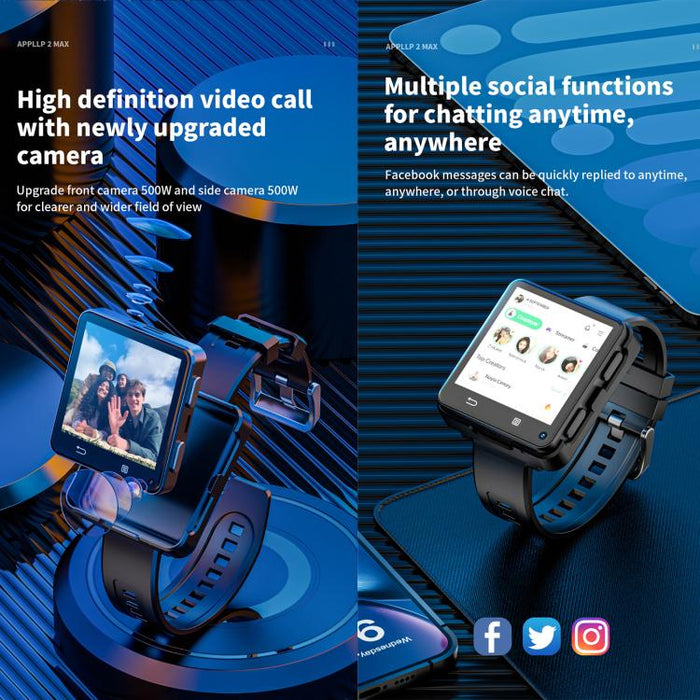 LOKMAT APPLLP 2 Max 4G Smart Watch – 2.64", MTK6761, 4GB/64GB, Android 11, GPS