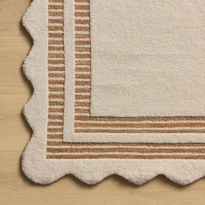 Loloi Scottie Rug | Ivory/Rust