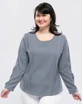 Long Sleeve Top With Trim Detail