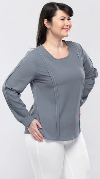 Long Sleeve Top With Trim Detail