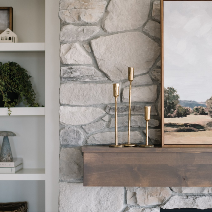 Luna Candlestick | Gold