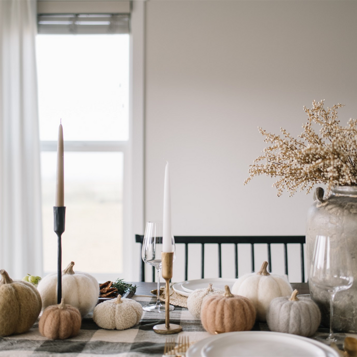 Luna Candlestick | Gold