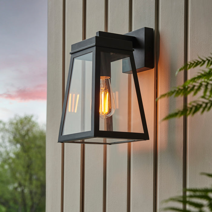 Lymington Black Outdoor Wall Light by Endon Lighting — suits living rooms, bedrooms & hallways