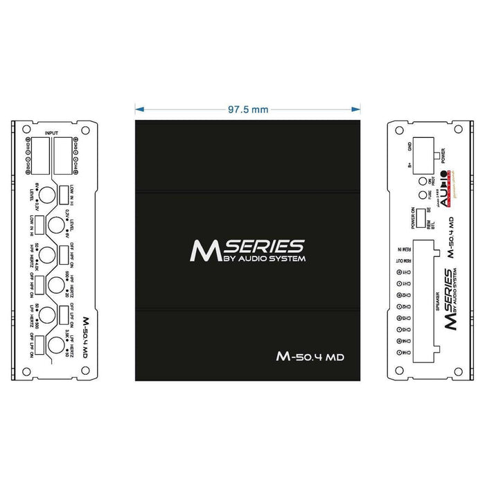 Audio System-M-500.4 MD-1-Kanal Verstärker-masori-kaufen