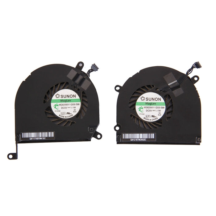 MacBook Pro A1286 Cooling Fans Pair (Left + Right) - Compatible with 2009-2011 MB985/MC721/MC371 Models