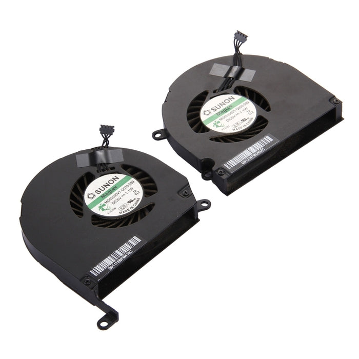 MacBook Pro A1286 Cooling Fans Pair (Left + Right) - Compatible with 2009-2011 MB985/MC721/MC371 Models
