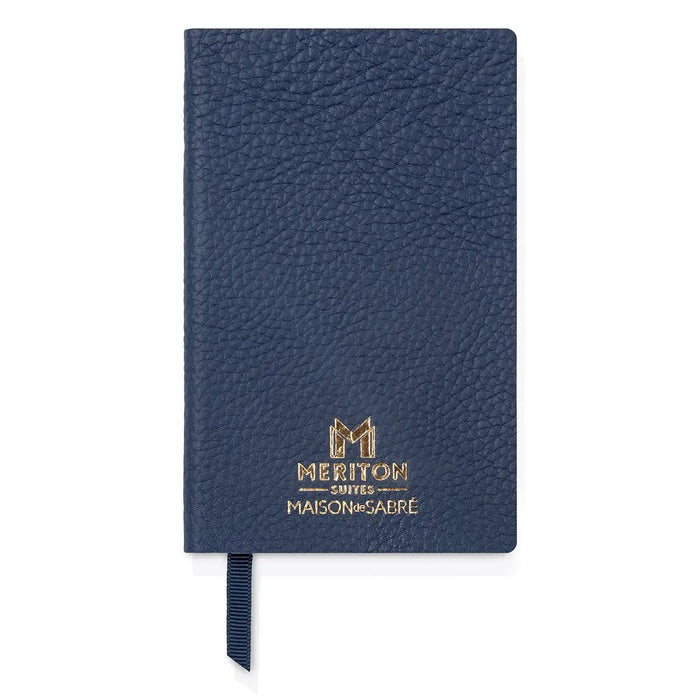Maison de Sabré X Meriton Suites Leather Notebook (Blue A6) by MAISON de SABRE. Shop Meriton Suites