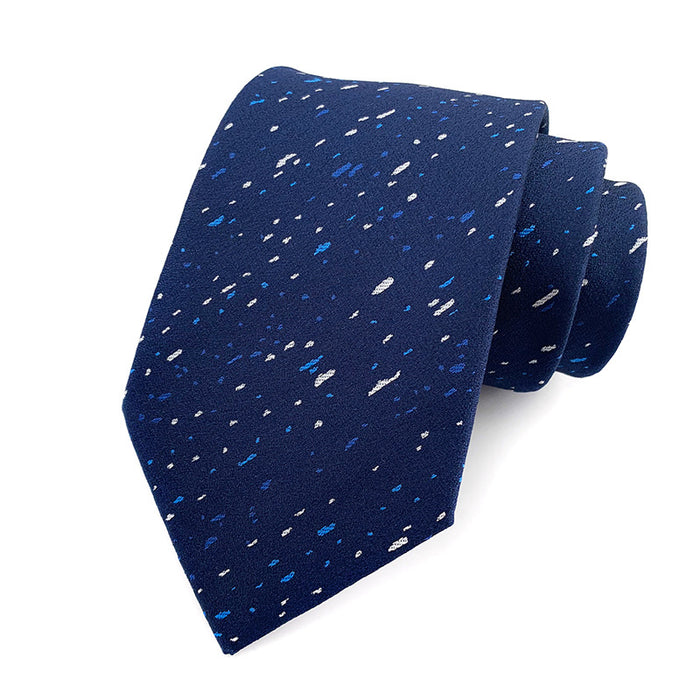 men's tie jacquard yarn-dyed fabric small floral pattern business casual wedding groom tie
