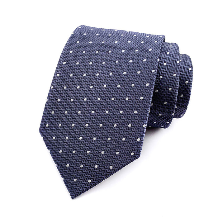 men's tie jacquard yarn-dyed fabric small floral pattern business casual wedding groom tie
