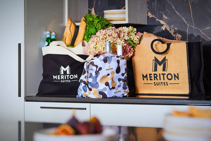 Meriton Suites Fold Away Bag by Shop Meriton Suites. Shop Meriton Suites