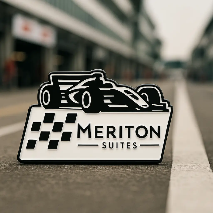 Meriton Suites Race Pin by Shop Meriton Suites. Shop Meriton Suites