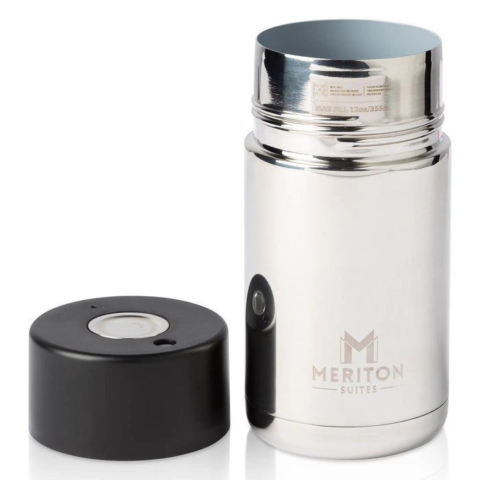 Meriton Suites Reusable Cup 355ml Chrome by Frank Green. Shop Meriton Suites