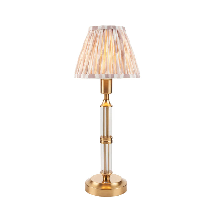 Morton Rechargeable Table Lamp & Ikat 16cm Neutral Shade — alternate view