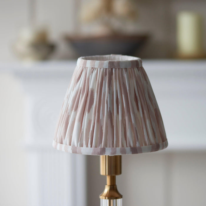 Morton Rechargeable Table Lamp & Ikat 16cm Neutral Shade — rear view