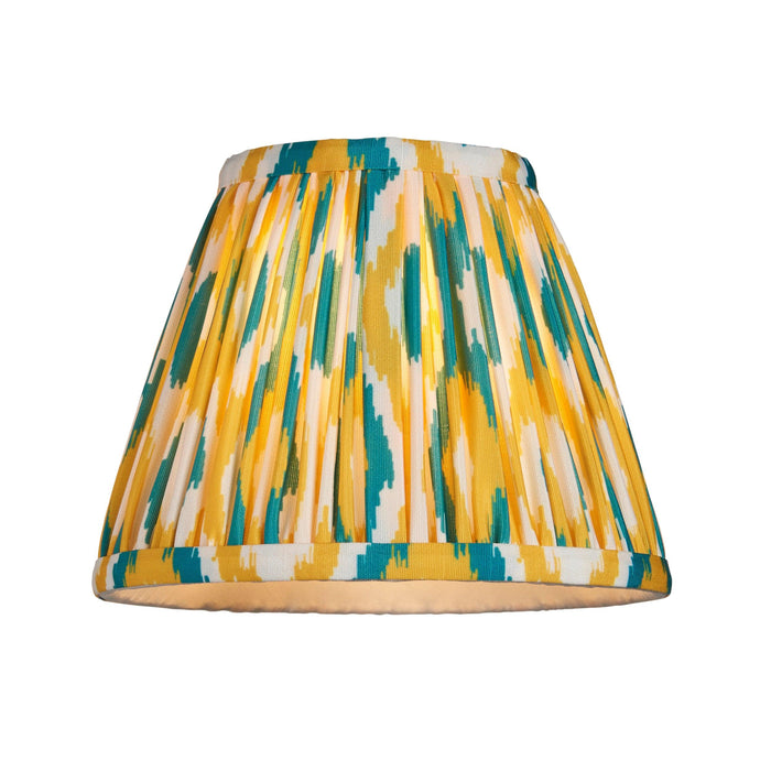 Morton Rechargeable Table Lamp & Ikat 16cm Yellow & Jade Shade — additional angle