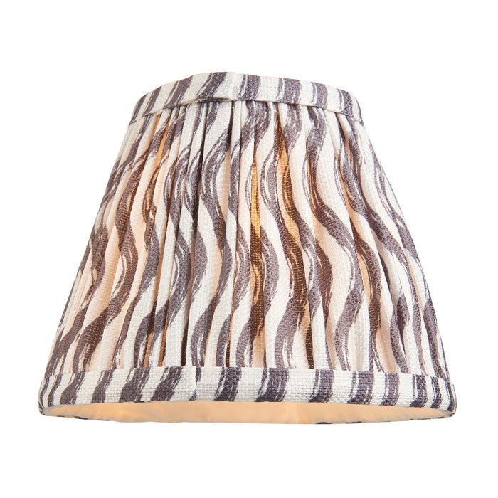 Morton Rechargeable Table Lamp & Ripple 16cm Pearl Grey Shade — additional angle