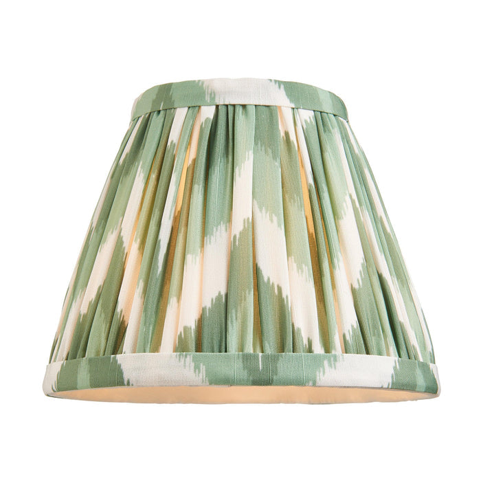 Morton Rechargeable Table Lamp & Zigzag 16cm Cotswold Green Shade — lifestyle setting
