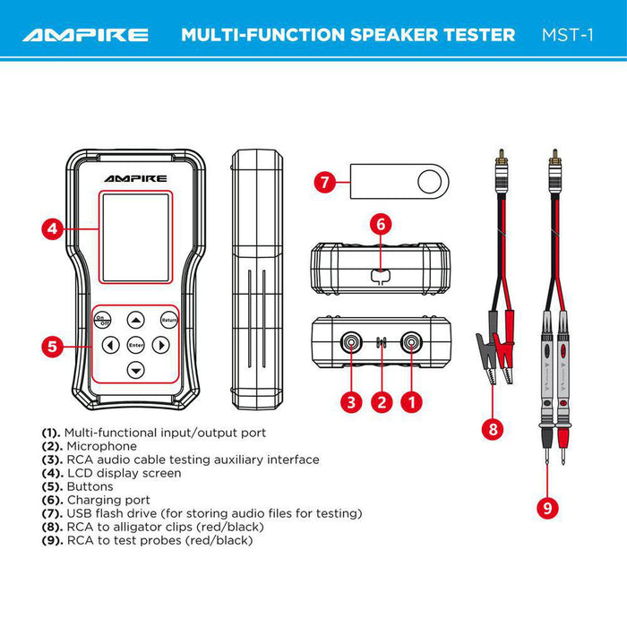 Ampire-MST-1 Audiotestgerät-Messgerät-masori-kaufen