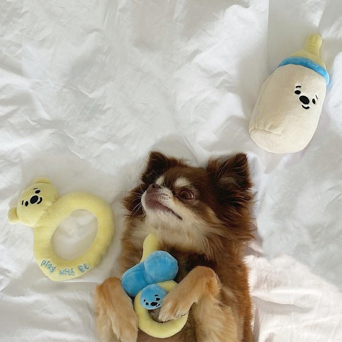 MyFluffy Milk Bottle Snuffle Toy Set