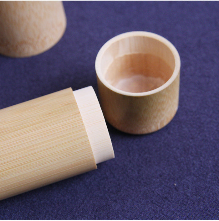 Natural Bamboo Tea Canister – 15CM