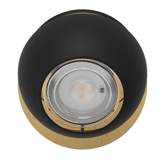 eglo nocito gold black wall spotlight Kitchen Lighting Close Up