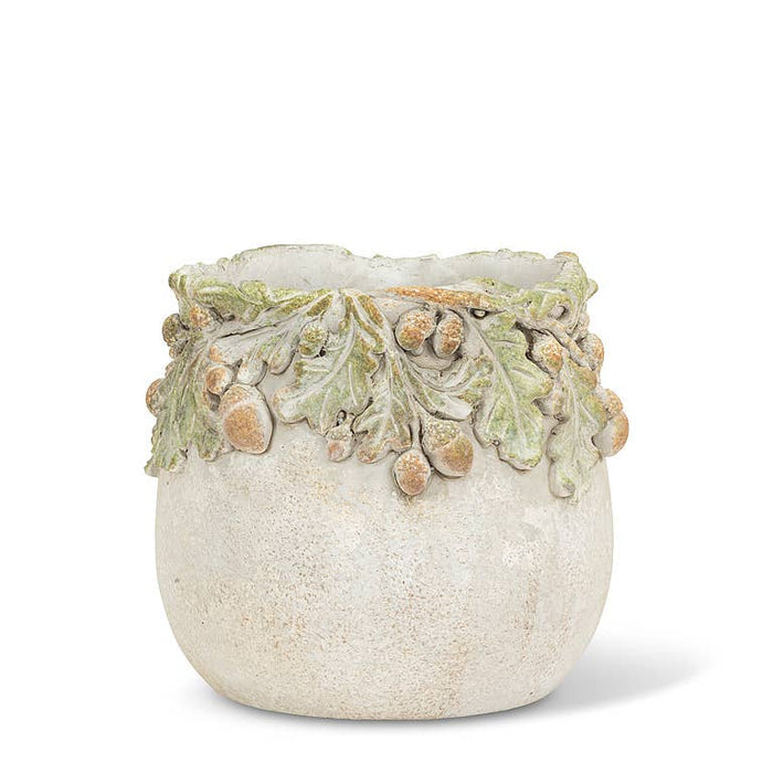 Oak Leaves & Acorns Planter: Small